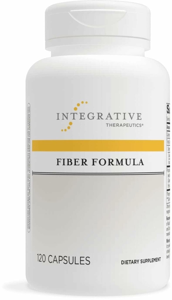 Thérapeutique intégrative Formule de fibre - Supplément de soutien aux colonies pour une digestion saine* - Bonne source de fibre alimentaire pour le soutien de la santé gustative* - Sans lait et végétalien - 120 capsules (24 portions)