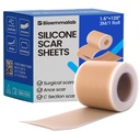 Feuilles de cicatrices en silicone Ruban chirurgical (1.6.-x120.-Rouleau) Patchs visage Traitement de l'acné C Bandes de section, traitement de la peau-sensitive de qualité médicale bandages de cicatrice Pads pour kéloïde, stretch et tummy Tuck récupération