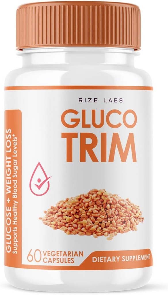 GlucoTrim - GlucoTrim Oral Kapseln zu erhalten stabile gesunde Niveaus, All-Natural Blut Nahrungsergänzung, GlucoTrim Advanced Formel für optimale Gesundheit, Gluco Trim Bewertungen (60 Kapseln)