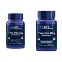Estensione di vita Due per Giorno Multivitaminico 120 Capsule & 120 Compresse - Vitamine B, C, D, Zinco & Oltre 25 Vitamine, Minerali ed Estratti