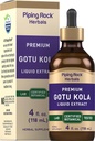 Piping Rock Gotu Kola Extrakt | 4 Fl Oz | Premium flüssige Kräuterergänzung | Vegetarisch | Alkoholfrei | Non-GMO, Glutenfrei