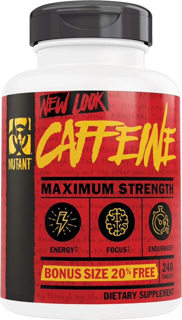 Caféine mutante 200 Comprimés plus 40 Gratuit