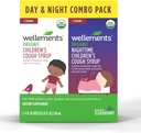 Wellements Organic Day & Nighttime Children's Cough Combo Syrup | Soothing Daytime & Nighttime Cough Relief USDA Organic | Value Pack (2) 4 Fl Oz. Bottiglie, 1 Anno+