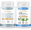 SMNutrition 200mg DIM Ergänzung mit Calcium D-Glucarate | Hormon Balancing Bundle mit DIM Diindolylmethan Kapseln (120 Portionen) und Vegan Gluten Free Non-GMO CDG Supplement (90 Portionen)