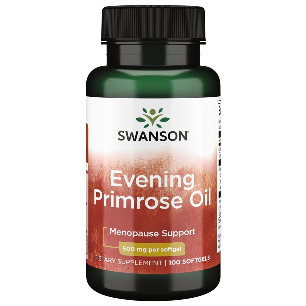 Swanson Abend Primrose Öl (Omegatru) 500 Milligramme 100 Sgels