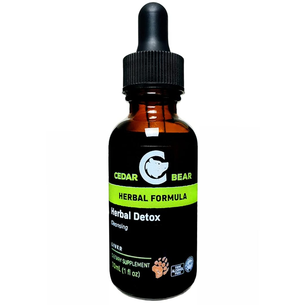 Ours cèdre - Détox à base de plantes un supplément à base de plantes liquides C'est un nettoyage de détox profond qui aide les organes clairs et tissus des toxines environnementales 1 Fl Oz