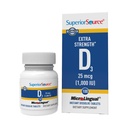 Superior Source Vitamin D3 1000 IU - Angebote Immunsystem, Gehirn & Nervous System Support - Aids Calcium Absorption für Zähne & Knochen Gesundheit - Bariatric Friendly - 100 Sublingual Dissolving Tablets