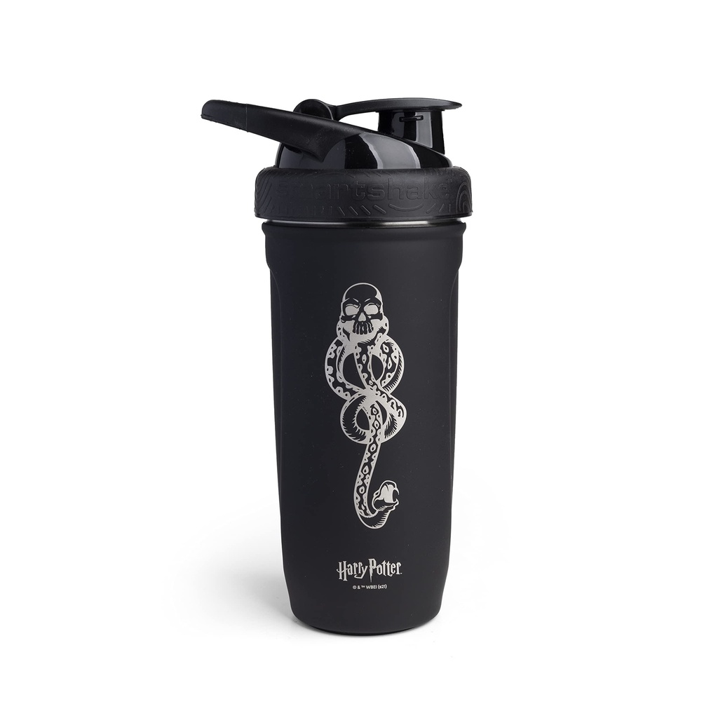 Smartshake Reforce Edelstahl Harry Potter Dark Mark Logo Shaker Bottle (900 ml/30 oz) | Leichte Gewichtsresistenz Sport Shaker Bottle mit einer weichen Lid | Leakproof, BPA Free & DEHP Free