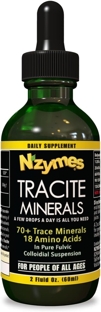 Minerali Traciti Nzymes® per persone, gocce minerali e aminoacidi - Made in the USA