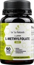 Lu'Lu Naturals L-metilfolato 15mg Acido Folico Ottimizzato e Attivato. 90 Caps Veggie Folato di metile, L-5-mthf