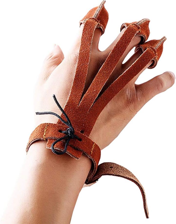3 Finger Design Tir à l'arc protègent les gants