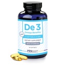 De3 Dry Eye Ultra Pure rTG Omega 3 – Unterstützung für trockene Augen - 2400 mg EPA & DHA – Neu & Verbessert-Burpless-3 pro Tag, 1-Monats-Versorgung