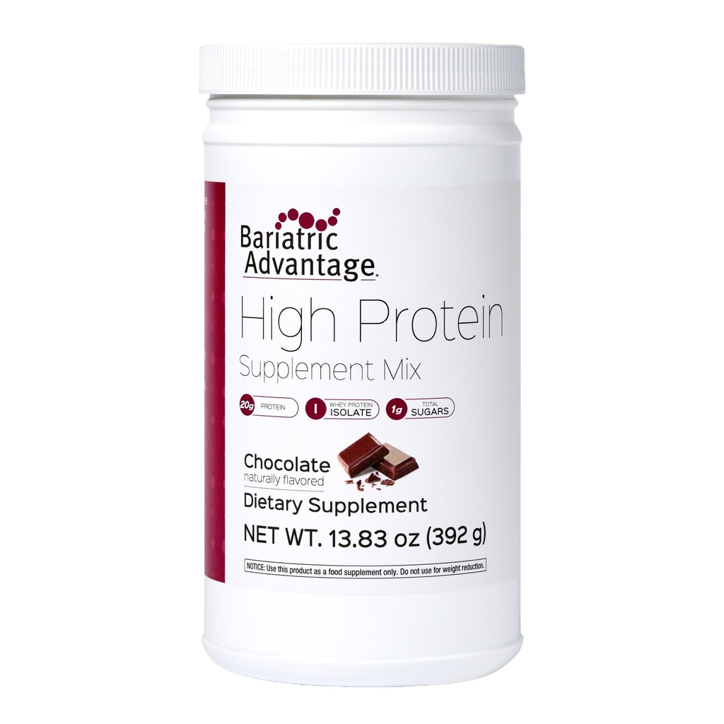 Bariatrico Vantaggio Alto Integratore Proteine Mix, 20 Grammi Proteine Isolate Basso Zucchero con 100 Calorie Per Serve - Cioccolato, 14 Serve