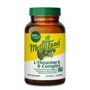 MegaFood L-Theanine & Vitamin B Complex - 200 mg L Theanine Supplement mit B Komplexe Vitamine für Damen und Herren - Plus Zitronenschale Blatt & Zink - Vegan, Glutenfrei, Non-GMO - 60 Tabletten, 30 Portionen