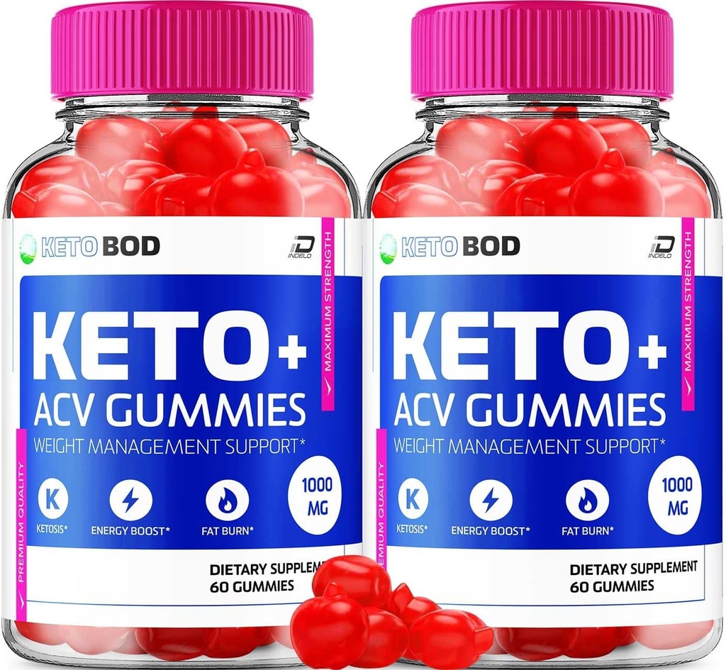 KetoBod Gummies Supplemento – Keto BOD + gestione del peso ACV Gummies Aceto di sidro di mele 1000MG, KetoBod Gummies Recensioni, Vitamina B12 (2 Pack - 120 Gummies)