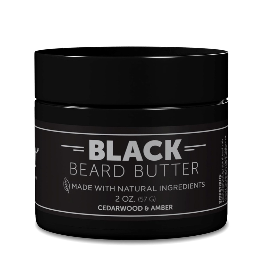 Detroit Grooming Co. Beard Butter for Men | Softens, Thickens & Hydrates con Safflower Oil & Shea Butter | Black Scent, 2oz
