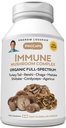 ANDREW LESSMAN Immune Mushroom Complex 360 Capsules – Organic Full Spectrum Blend of Seven Mushrooms – Supporta la funzione immunitaria sana – No Additivi. Integratore complesso di funghi