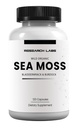 Laboratori di ricerca 1 Fer 1 Ad Organic Irish Sea Moss Capsule, Seamoss potenziato Wildcrafted w/Bladderwrack & Burdock Root 120 Total Pills Antioxidant Powerhouse. Supporto tiroideo.