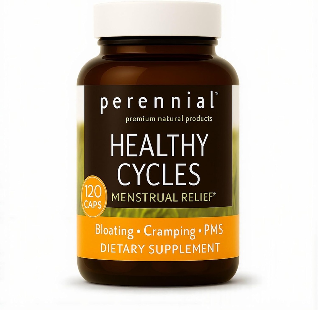 Stauden Gesunde Zyklen – PMS und Perioden-Relief-Ergänzung mit Vitex, Dong Quai und Himbeerblatt – Unterstützt Menstrual Balance und Komfort – Natürliche Formel für Frauen Cycle Health – 120 Kapseln