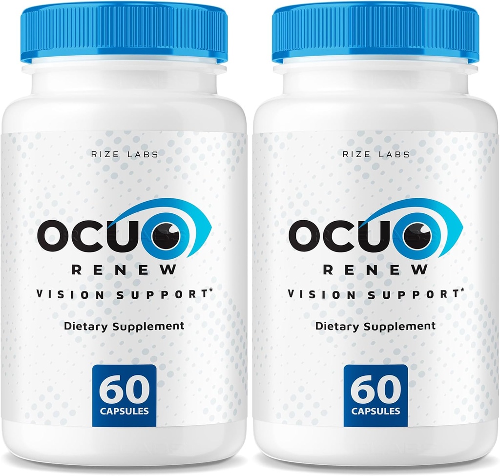 rize labs - Ocurenew Vision Support Supplement, All-Natur-Kapseln für die Verbesserung der Vision Gesundheit und bessere Fähigkeit zur Fokussierung, Unterstützt gesunde Augenfunktionen (120 Kapseln)