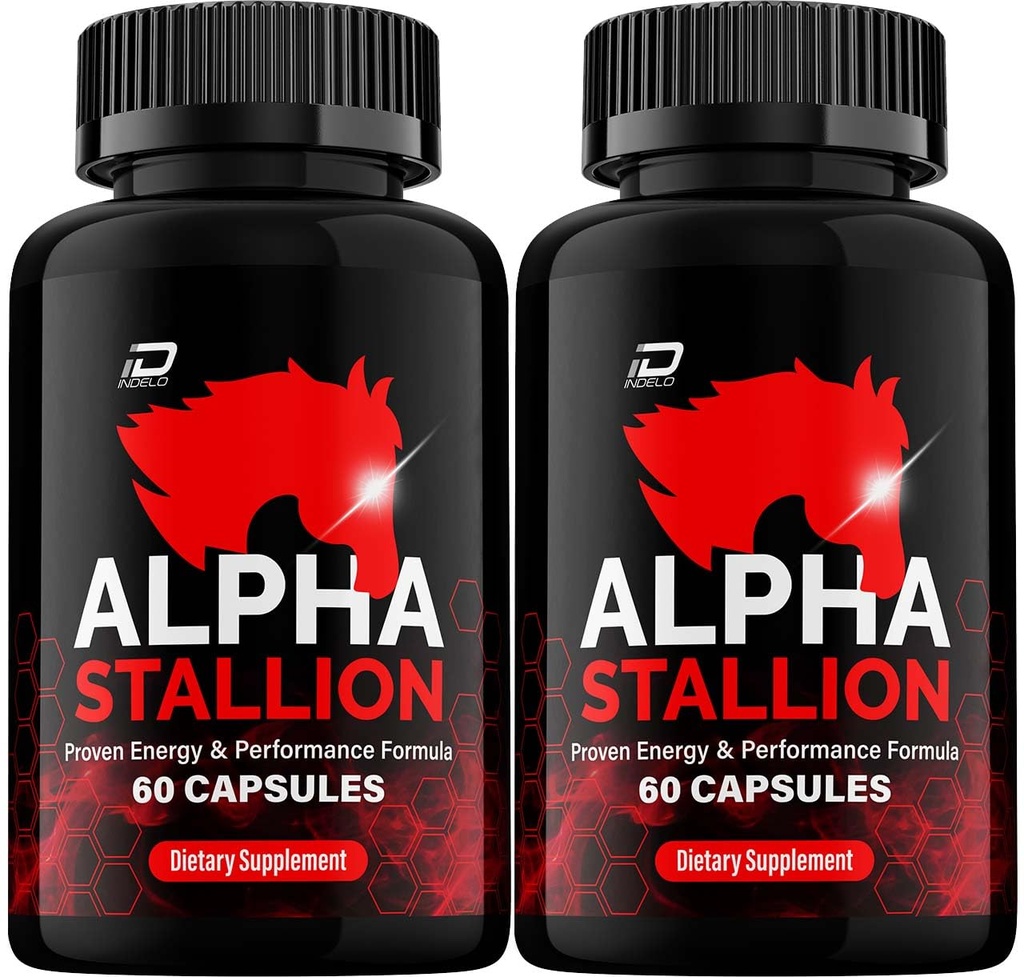 Alpha Stallion Pills Formula ufficiale - AlphaStallion Capsules Formula ad alte prestazioni - Forza massima, Alpha Stallion Formula All-Natural, StallionAlpha Recensioni (2 Pack - 120 Capsules)