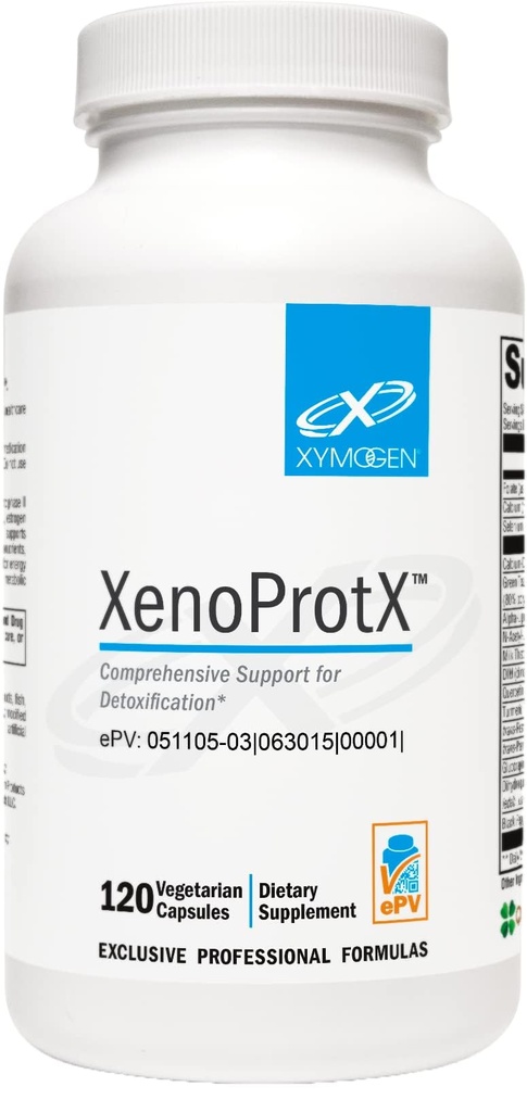XYMOGEN XenoProtX - Supporta il metabolismo dell'estrogeno sano + Xenoestrogens Detox - DIM, NAC, Calcium D-Glucarate + Phytonutrients Supplements to Support Liver Detox + Liver Health (120 capsule)