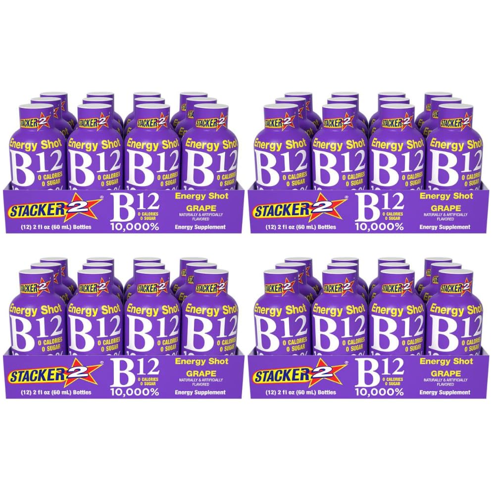 Écailler 2 Raisin B12 Tir à l'énergie, 2 oz (paquet de 48)