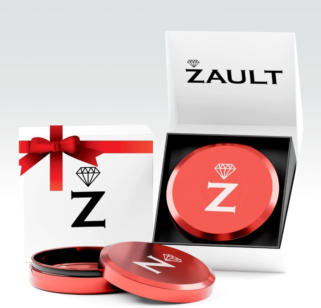 Patrator Zyn Metal Can, Alluminio Zyn Container & Holder, Snus Tin per Zyn Pouches, con Deluxe Gift Box per lui/Men/Husband/Boyfriend (rosso)