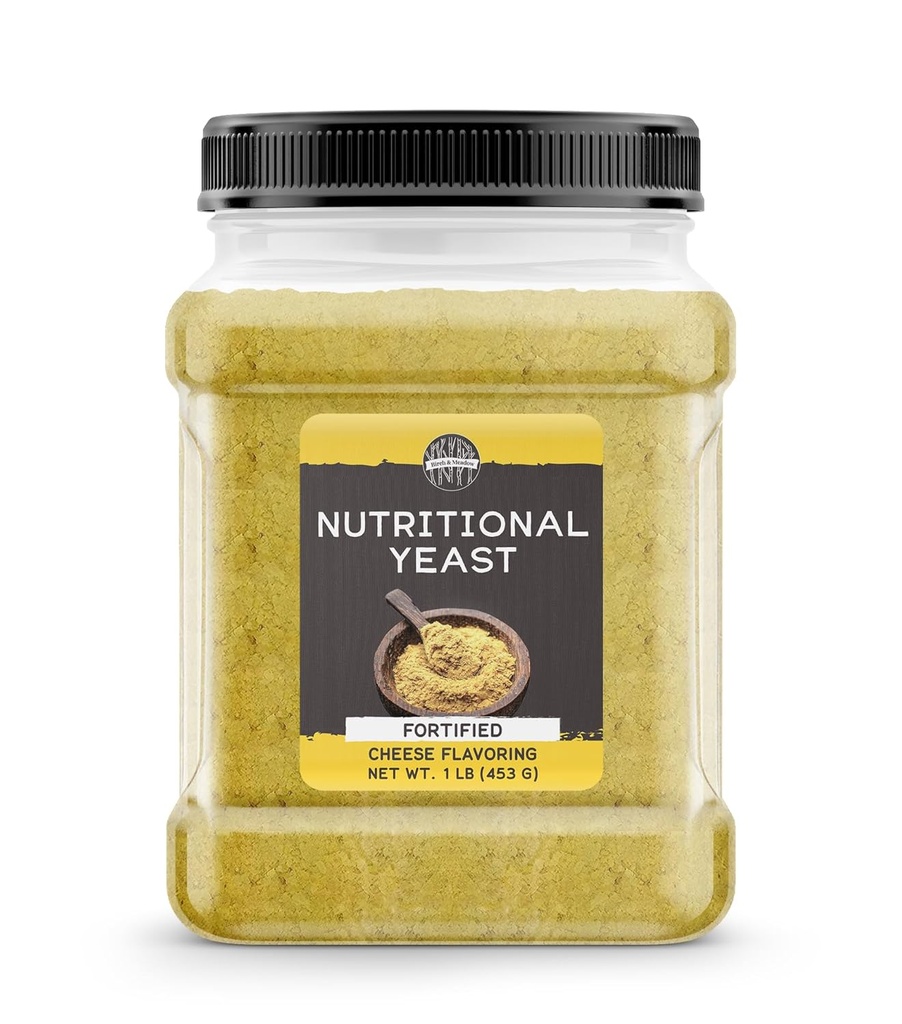 Birch & Meadow 1 lb di lievito nutrizionale, popcorn, Yummy Nooch