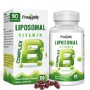 Liposomal B-Komplex für hohe Absorption B Vitamine mit Choline Inositol Vitamin B1, B2, B3, B5, B6, Biotin, Folate, Methylierte B12-Immune, Energie, Gehirn Herzunterstützung 90 Softgele