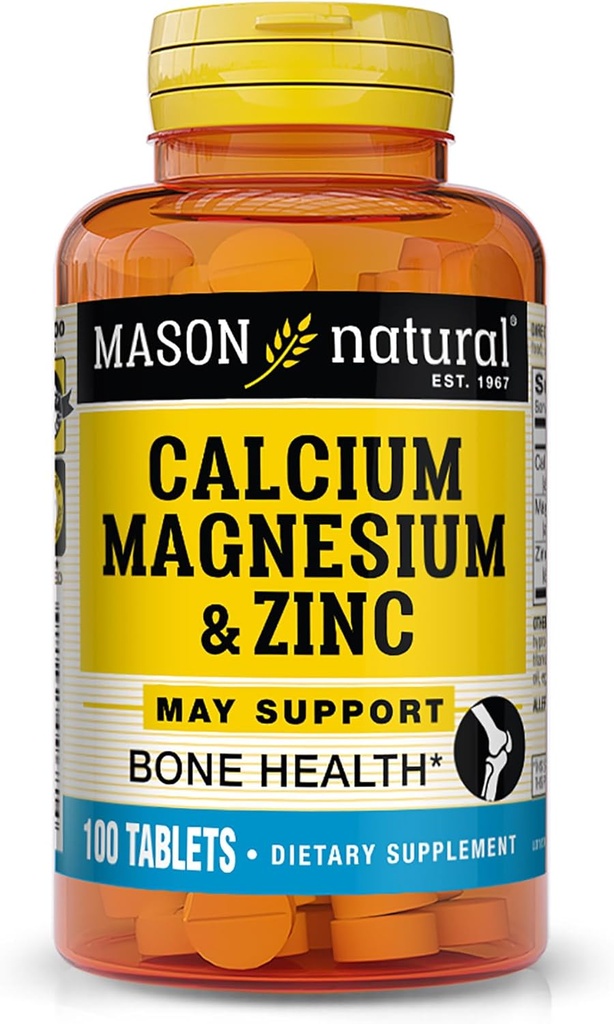 Mason Natürliches Calcium Magnesium & Zink, 100 Tabletten