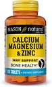 Mason Natürliches Calcium Magnesium & Zink, 100 Tabletten