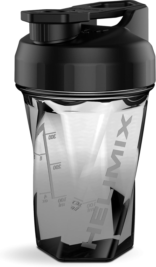HELIMIX 1.5 Vortex Blender Shaker Bottle hält bis zu 20oz | Kein Blending Ball oder Whisk | USA Made | Portable Pre Workout Whey Protein Drink Shaker Cup | Mixes Cocktails Glatteies Shakes | Top Rack Safe