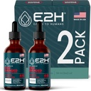 E2H Red Banded Polypore Extract - Mushroom Supplement Formula per il supporto immunitario, salute digestiva, energia e immunità naturale Boost (2 bottiglie)