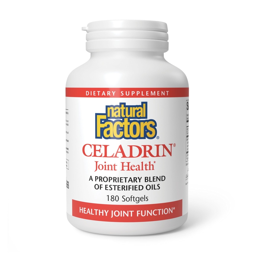 Facteurs naturels, santé Celadrin, favorise la flexibilité, la mobilité et la fonction articulaire, 180 Softgels