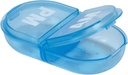 Ezy Dose Travel Pocket Pharmacy Pill Box und Medizin, Vitamin Container, Täglich, AM PM Planner und Lagerung, Snap Comparts, Pack von 6, Colros May Vary