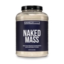 NAKED Vanilla Mass - Tutti Natural Vanilla Peso Gainer Protein Polvere - 8lb Bulk, OGM Free, Gluten Free & Soy Free, Nessun Ingredienti Artificiali - 1.260 Calorie - 11 Serve