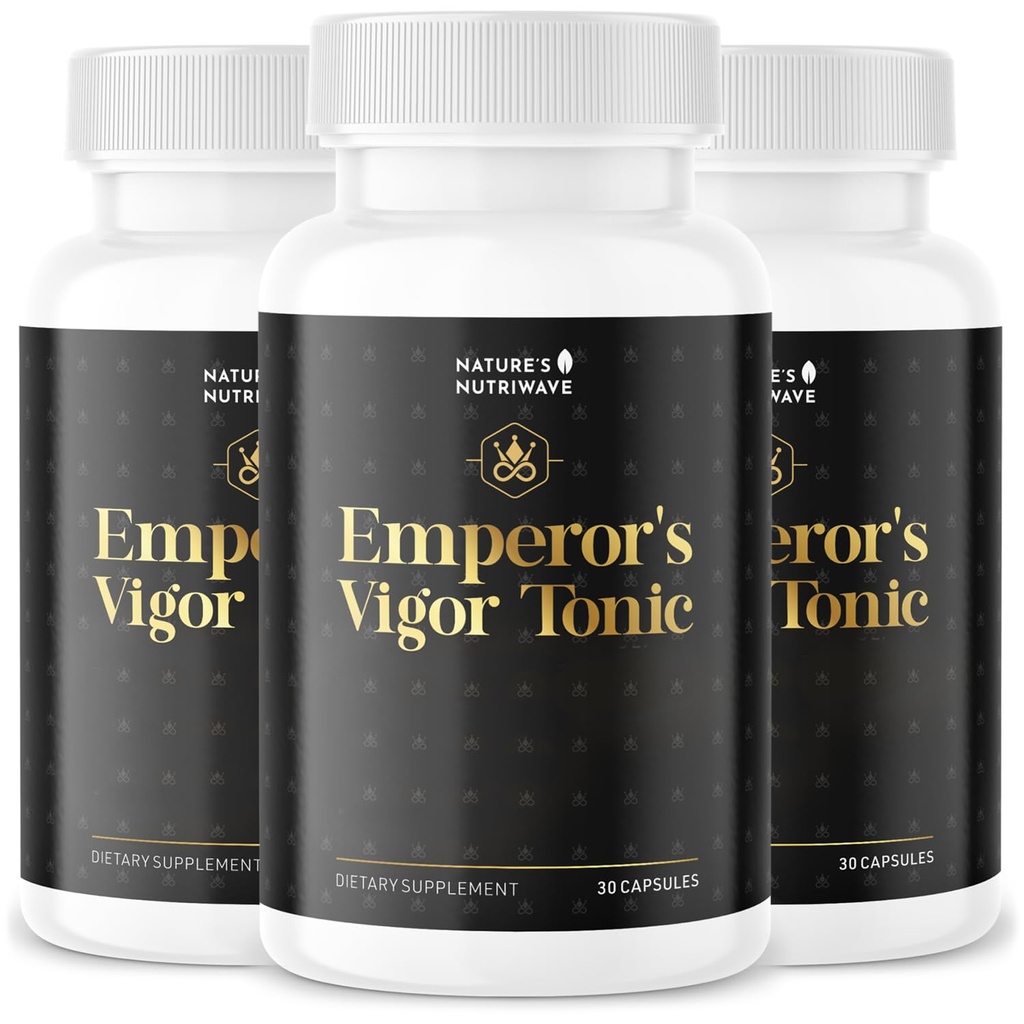 empereur Vigor Tonic - 100% naturel supplément à base de plantes , non-OGM, pas de stimulants, facile à utiliser , 60 capsules , 3 mois d'approvisionnement