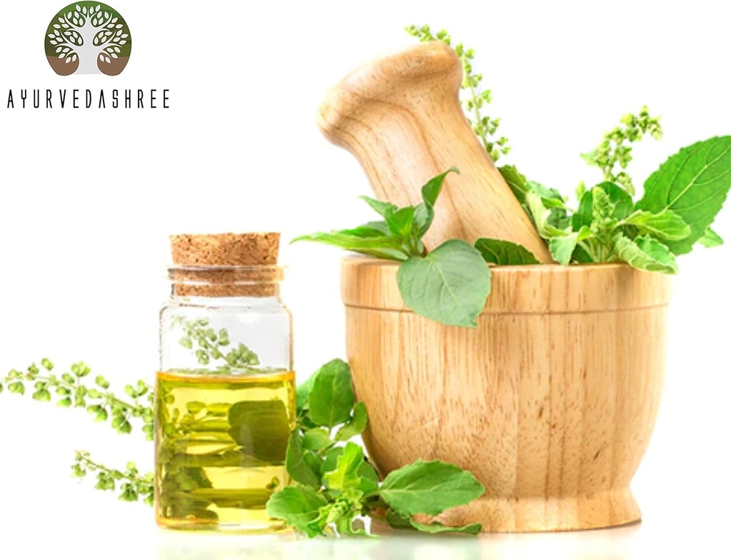 Tulsi Pulver Heilige Basilikum Pulver 100 Gm | Ocimum Sanctum | Tulsi Blätter Pulver | Tulsi Blatt | Vegan | Non GMO | Glutenfrei