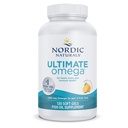 Nordic Naturals Ultimate Omega, Lemon Flavor - 120 Soft Gels - 1280 mg Omega-3 - High-Potency Fish Oil Supplement mit EPA & DHA - Fördert Gehirn & Herz Gesundheit - Non-GMO - 60 Servietten