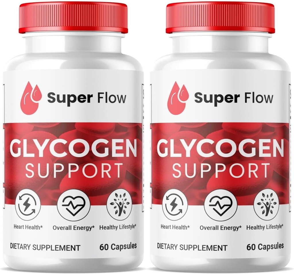 SPRESSO (2 Pack Super Flow Glycogen, SuperFlow Glycogen Support Capsules, Glyco Optimizer Formula, Natural Blood Vessel Cleaner, Premium Super Flow Glycogen Support (120 Capsule)