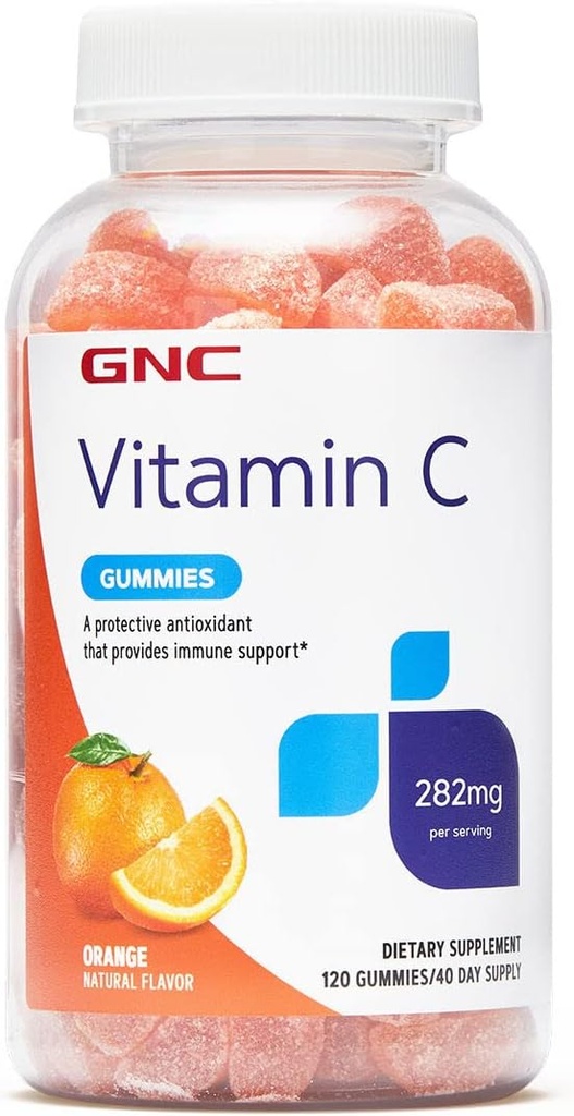 GNC Vitamin C Gummis - 282mg | Immununterstützung | 120 Gummis
