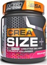 SSA Creatine Monohydrate Powder with D-Ribose for Muscle Gain and Volumization, Rapid Muscle Recovery | Pure Micronized Creatine | Time Release Blend | 1.2lb (Melon Candy)