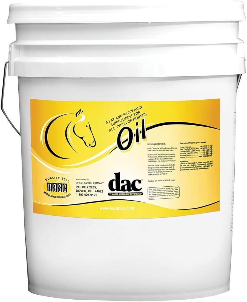 DAC Ölergänzung für alle Pferde 5 Gallon