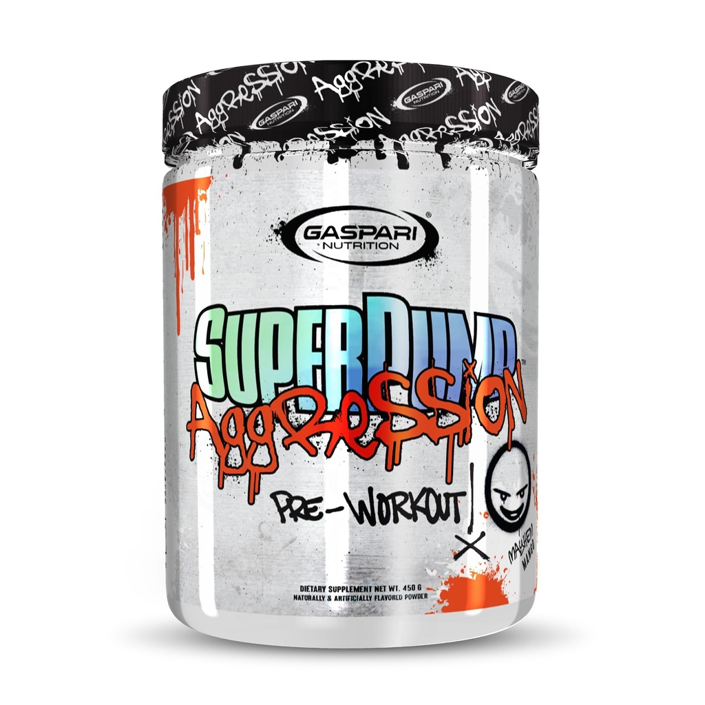 Gaspari Nutrition SuperPump Aggression Pre-Workout: Energie, Fokus, Ausdauer und Erholung, mit Kreatin und Koffein (25 Servierungen, Mayhem Mango)