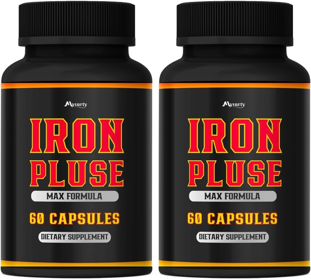 (2 Pack) IronPulse Kapseln Max Formel, IronPulse Max Support Kapseln, Eisen Puls Pillen, IronPulse Pillen, Eisen Pulsunterstützung Pillen, Paket von 2