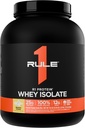 Rule 1 R1 Protein Whey Isolate - with 25g Protein & 6g BCAA Exclusively from Isolated & Hydrolyzed Sources for Workout Recovery (5 Pounds*, Banana Crème)