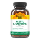 Country Life Acetyl L-Carnitin, 500 mg, mit B-6 - 120 Vegan Kapseln