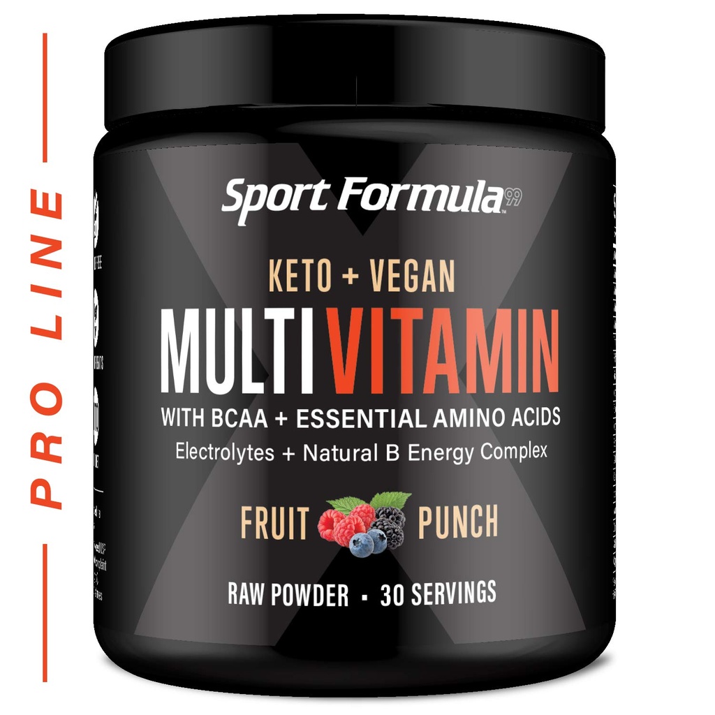 Multivitamin-Pulver - Getränke-Mix für Männer Frauen BCAA Aminosäuren Wen’t Upset Your Stomach - Keto Vegan Multivitamin Fruit Punch - Elektrolyte Super B Complex Verdauungsenzym