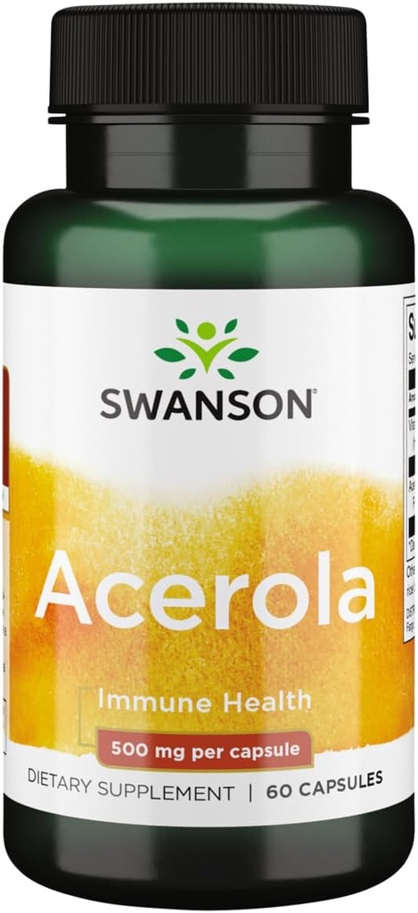 Swanson Acerola 500 Milligramme 60 Kapseln